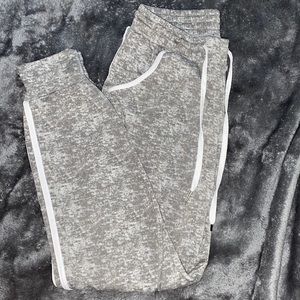 Cozy grey sweats or joggers